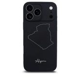 Algeria phone case for iPhone 17 Pro – back with map and lettering