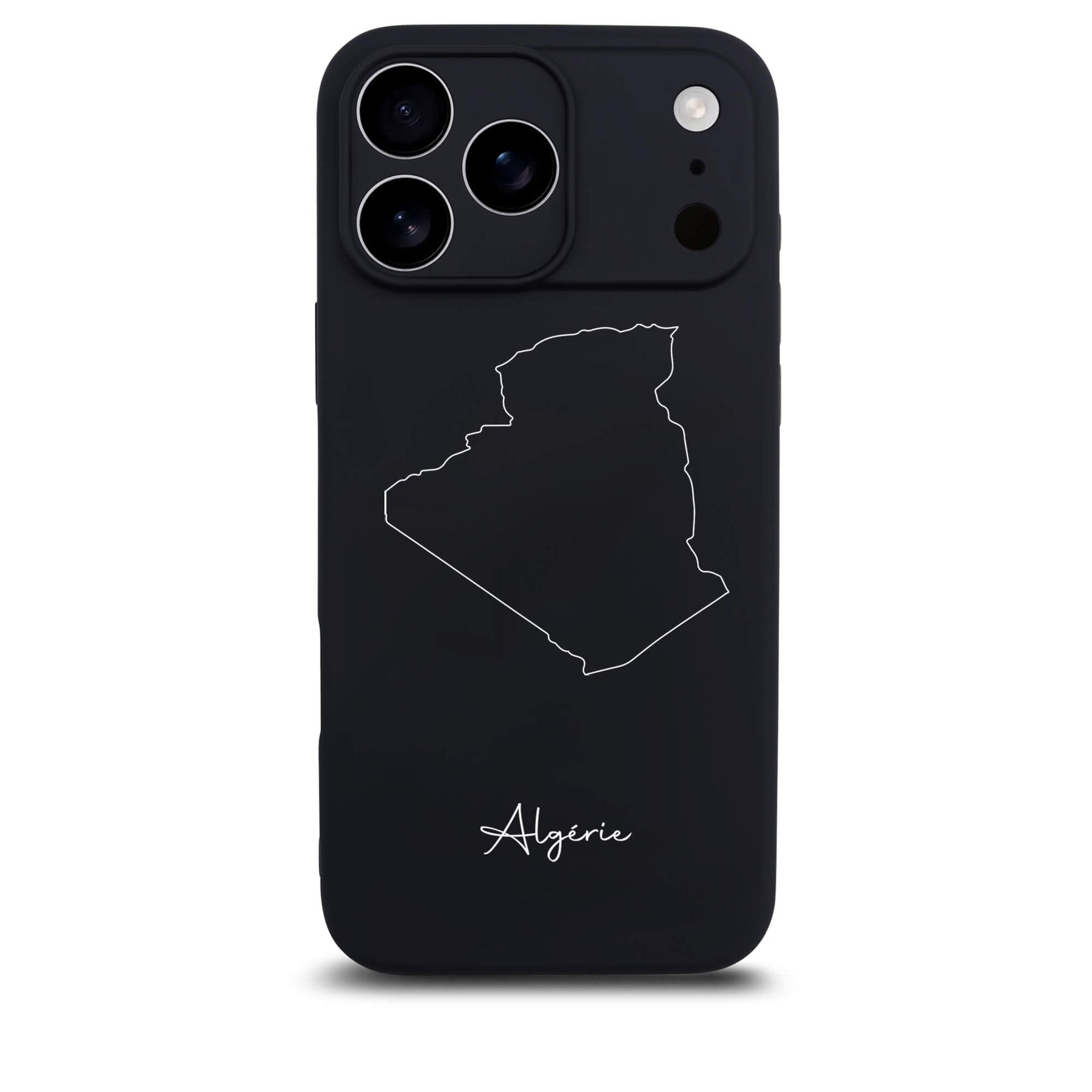 Algeria phone case for iPhone 17 Pro – back with map and lettering