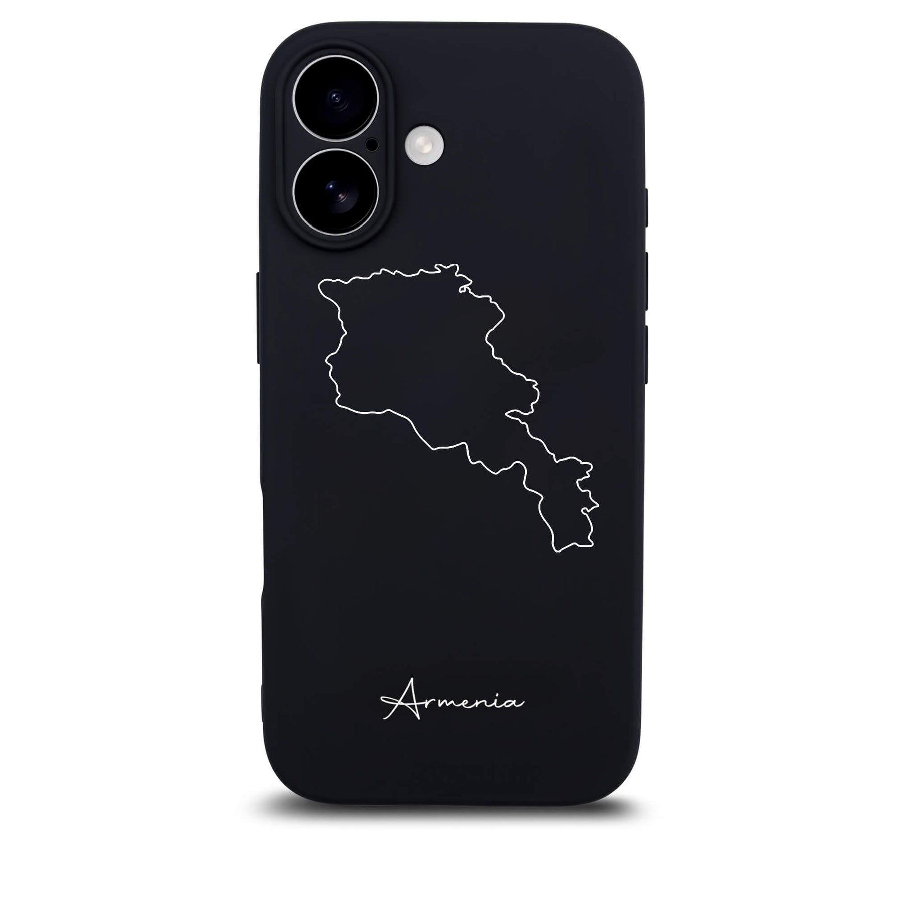 Armenia phone case for iPhone 17 – back with map and lettering
