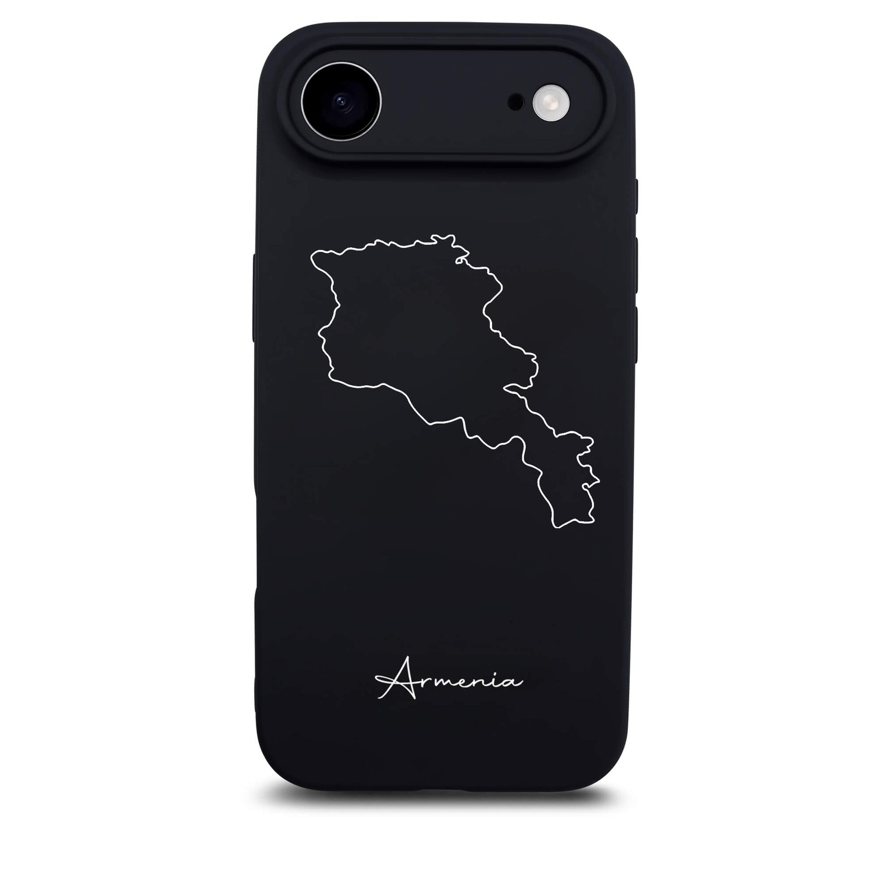 Armenia phone case for iPhone 17 Air – back with map and lettering