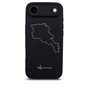 Armenia phone case for iPhone 17 Air – back with map and lettering