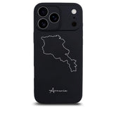 Armenia phone case for iPhone 17 Pro – back with map and lettering