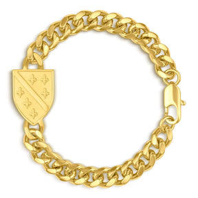 Bosnien Wappen Armband Herren 18K Gold – Ljiljan Lilie