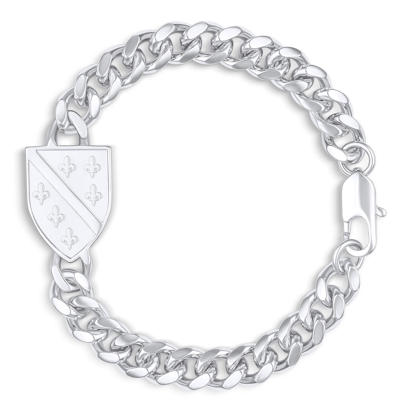 Bosnien Wappen Armband Herren Silber wasserfest | d'origine