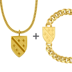Bosnien Wappen Schmuck Set Herren | d'origine