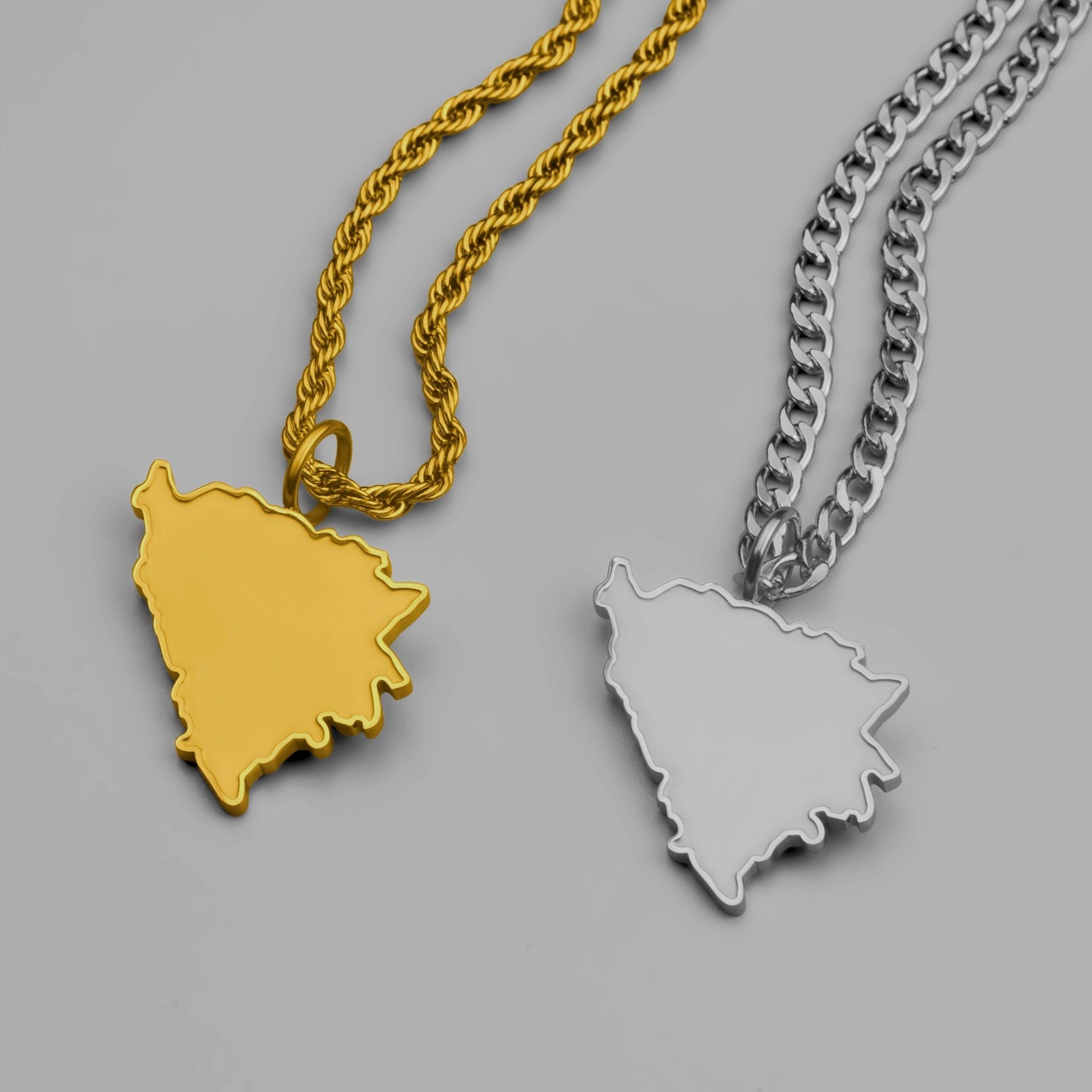Bosnien Landkartenkette Matt | Herren