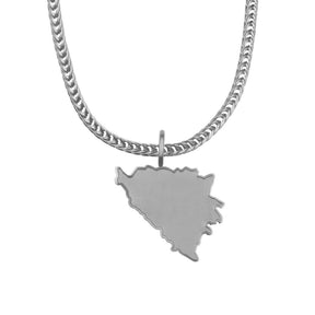 Bosnien Landkartenkette Matt | Herren