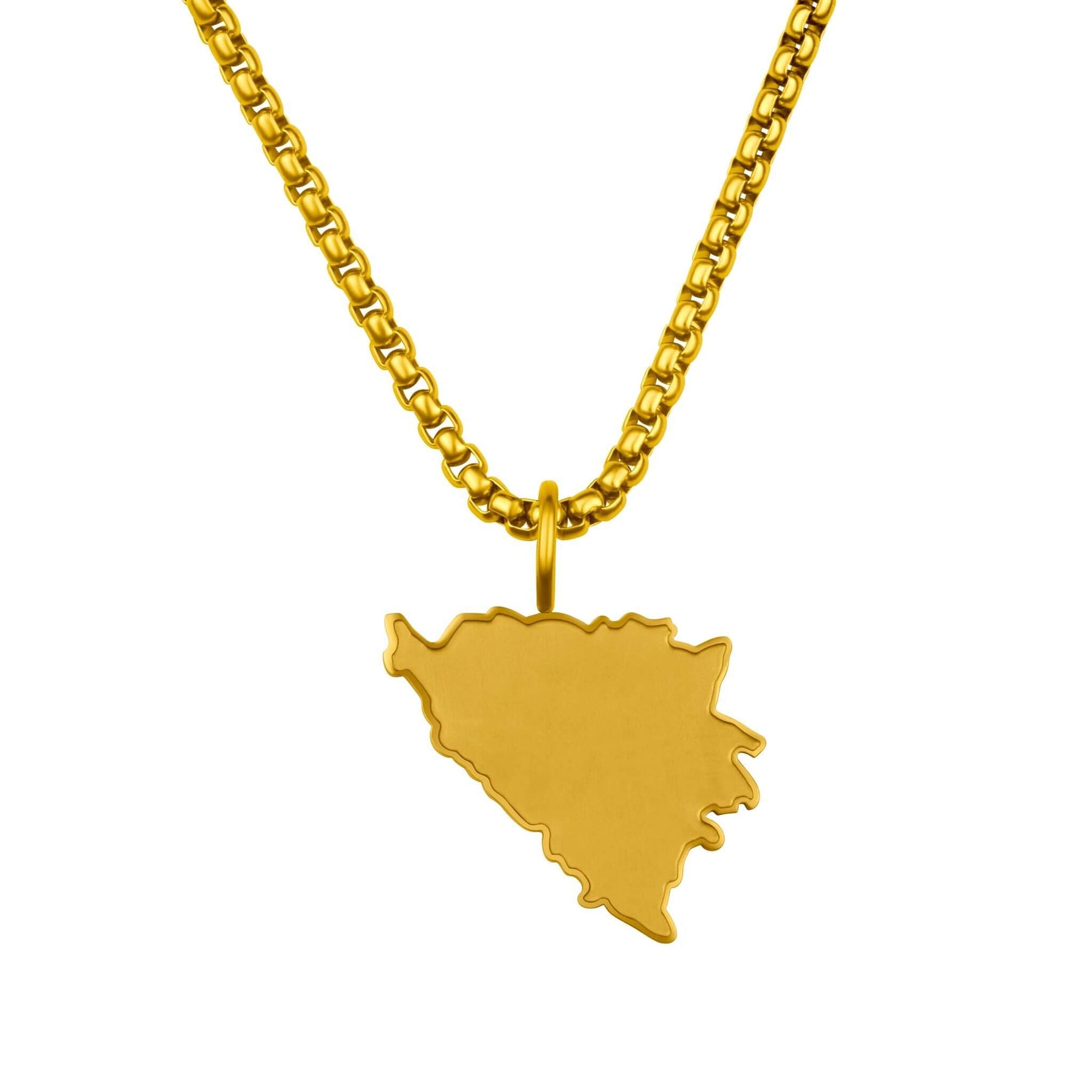 Bosnien Landkartenkette Matt | Herren