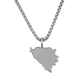 Bosnien Landkartenkette Matt | Herren