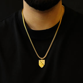 Bosnia Emblem Necklace Men on Model