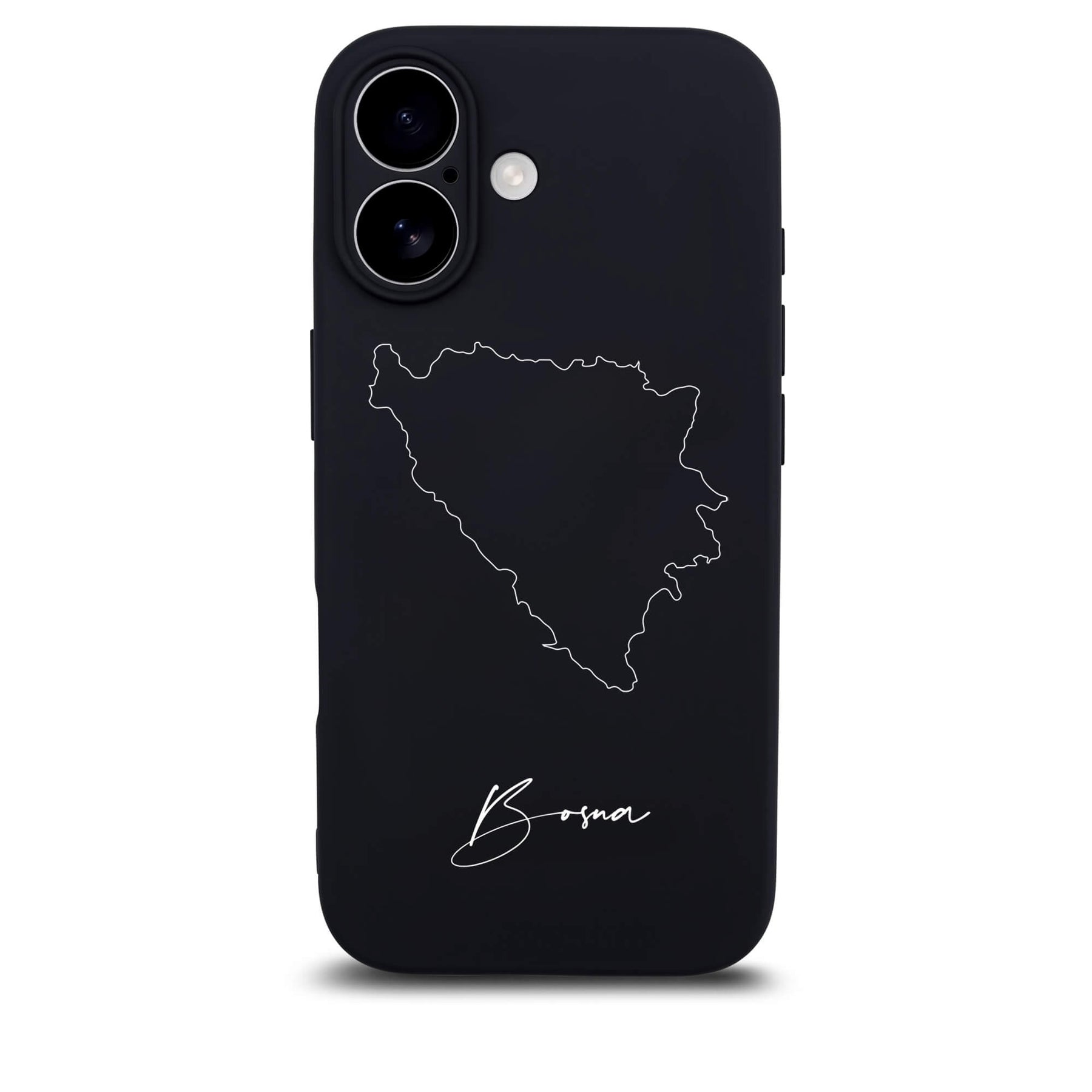 Bosnia phone case for iPhone 17 – back with map and lettering