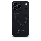 Bosnia phone case for iPhone 17 Pro – back with map and lettering