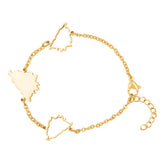 Bosnien Landkarten Armband 18K Gold | d'origine