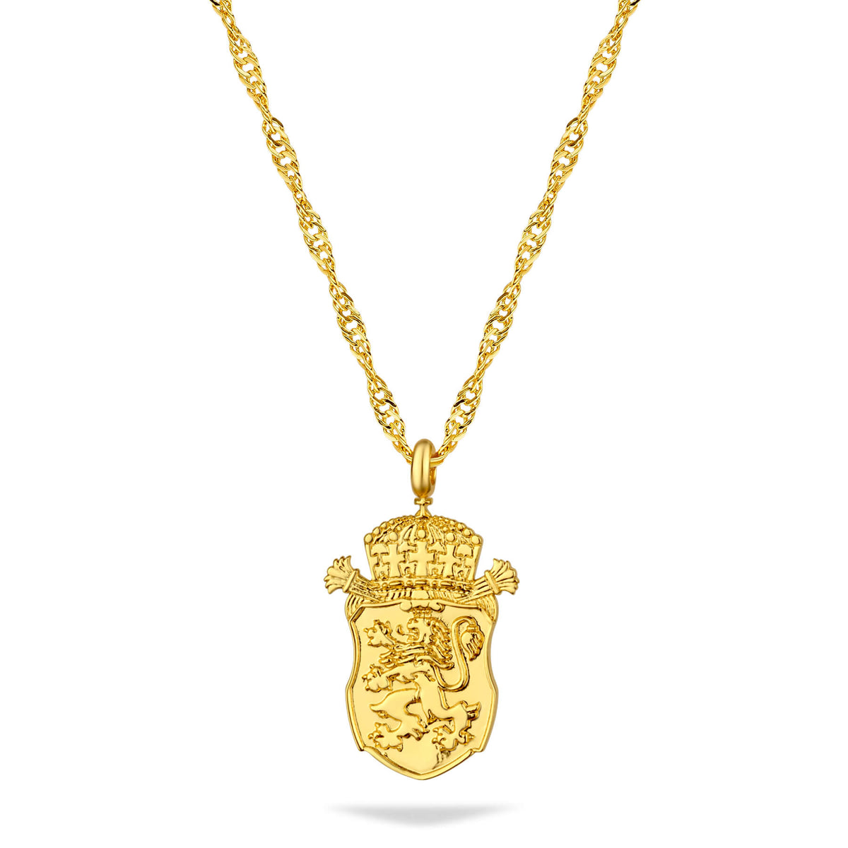 Bulgarien Löwe Wappen Kette Damen 18K Gold | d'origine