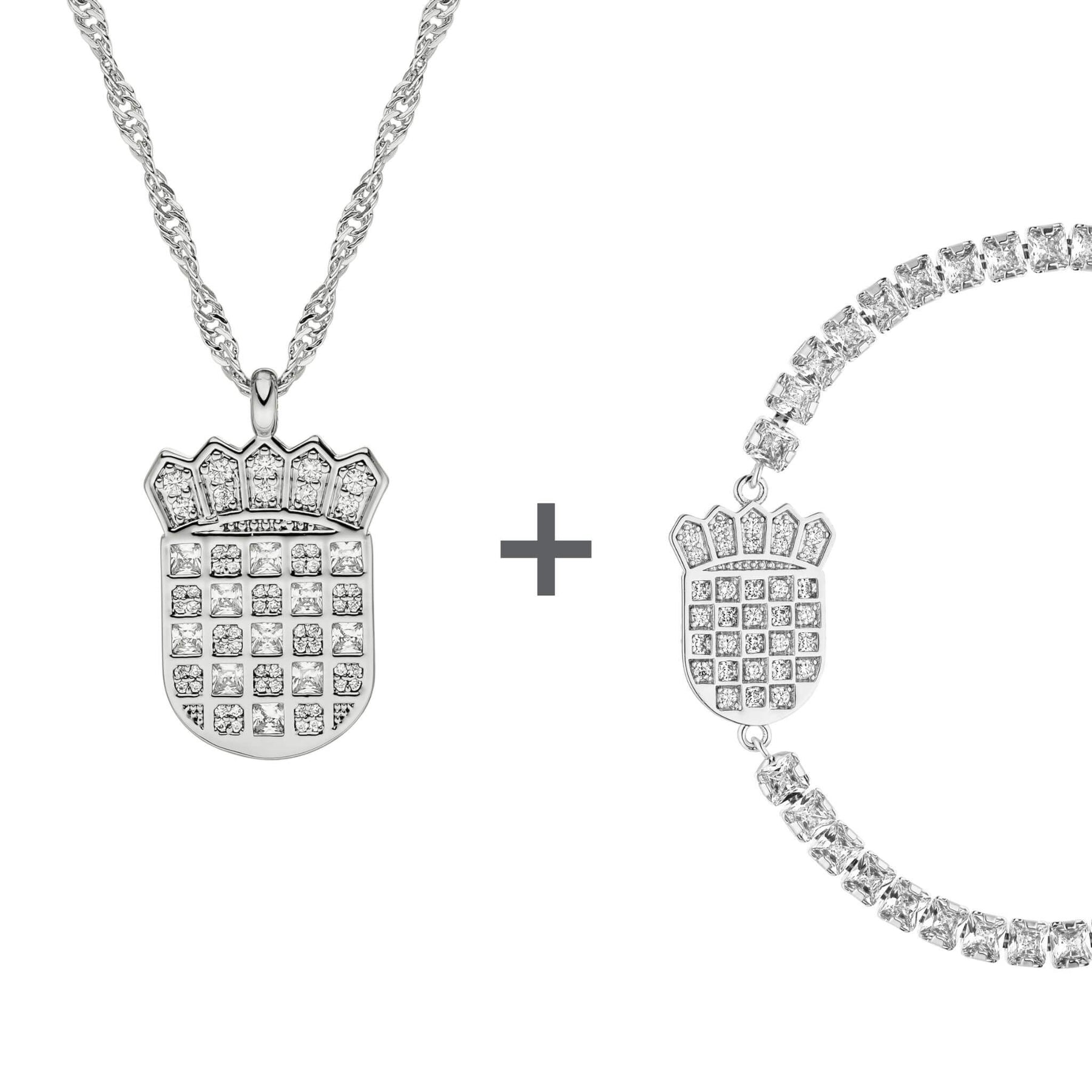 Kroatien Wappen Schmuck Set Damen | d'origine