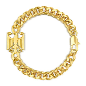 Deutschland Wappen Armband Herren 18K Gold – Bundesadler