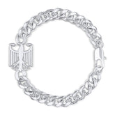 Deutschland Wappen Armband Herren Silber wasserfest | d'origine