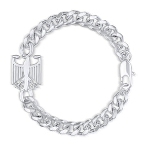 Deutschland Wappen Armband Herren Silber wasserfest | d'origine