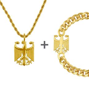 Deutschland Wappen Schmuck Set Herren | d'origine