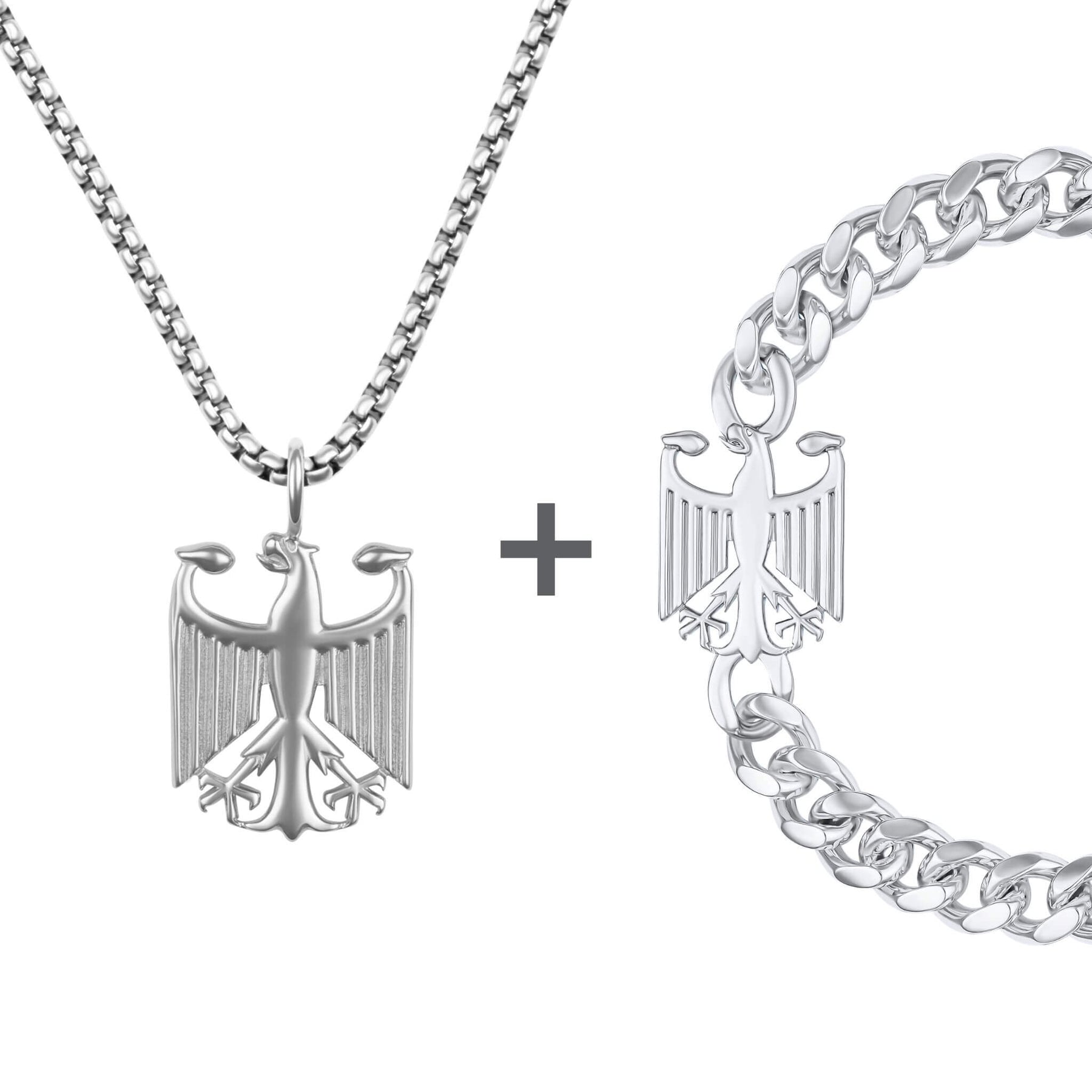 Deutschland Wappen Schmuck Set Herren Edelstahl Kollektion