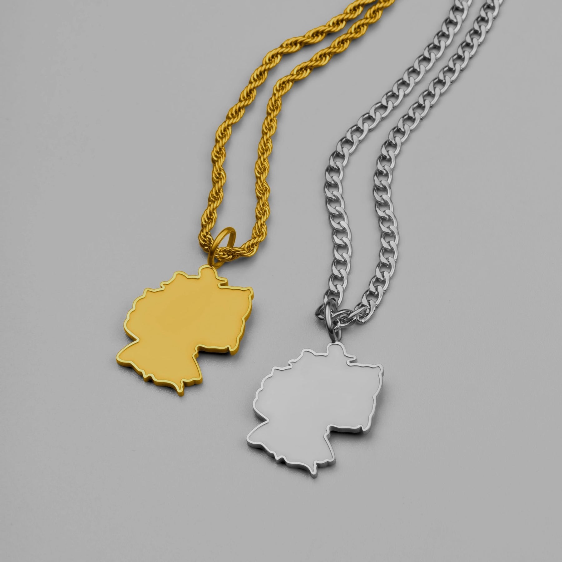 Germany Map Necklace Matte | Men