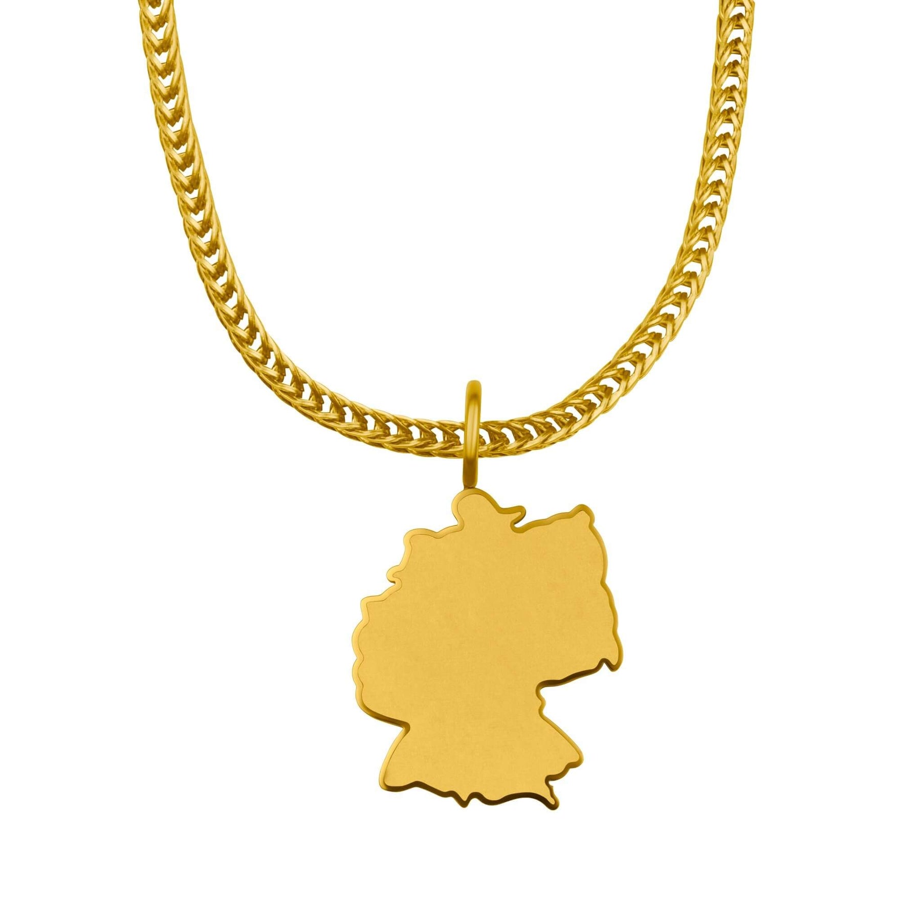 Germany Map Necklace Matte | Men