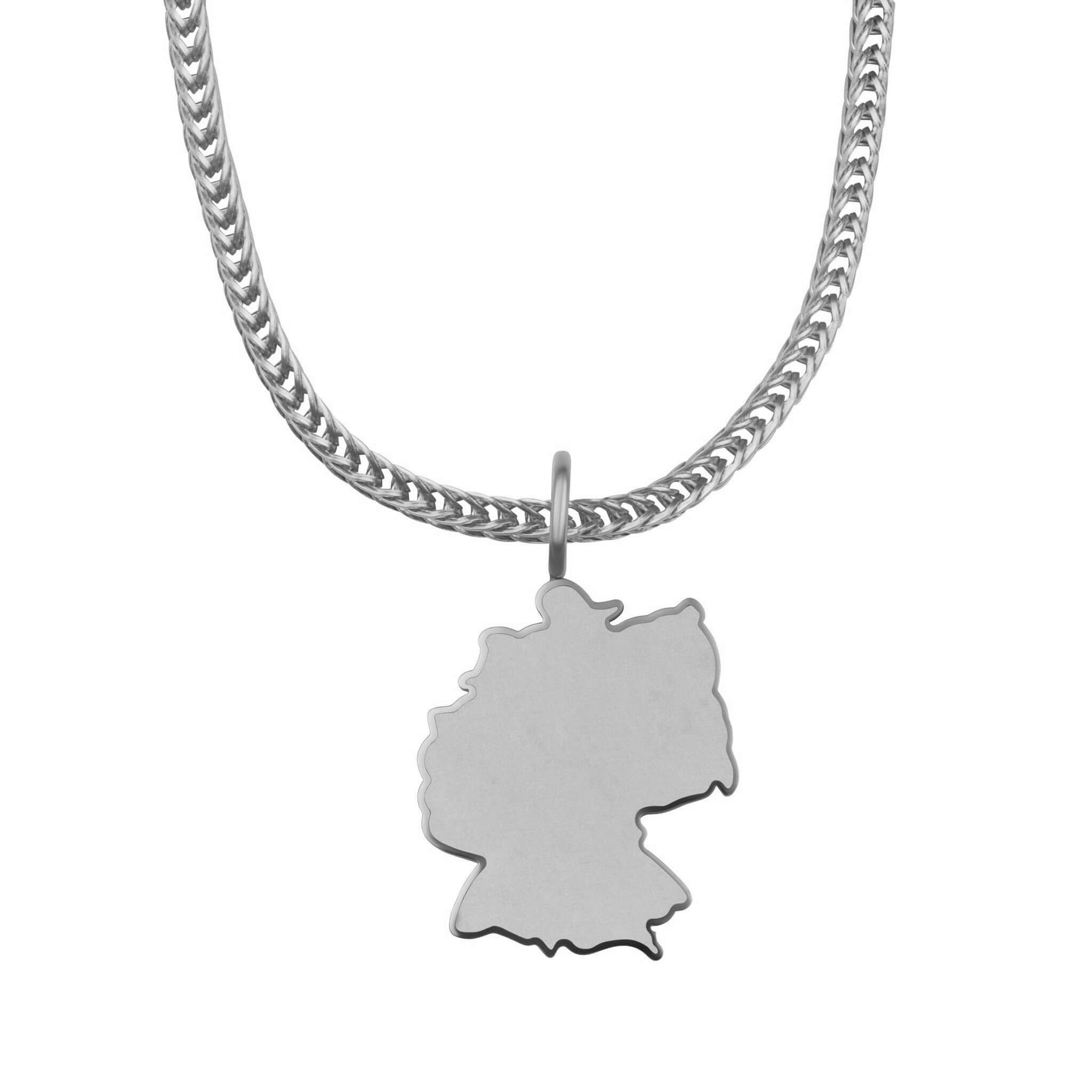 Germany Map Necklace Matte | Men
