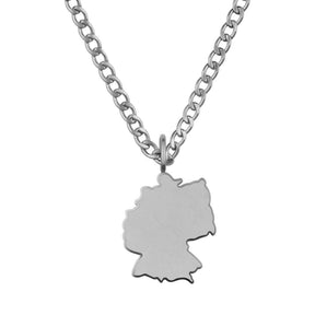 Germany Map Necklace Matte | Men