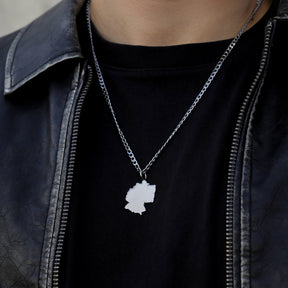 Germany Map Necklace Matte | Men