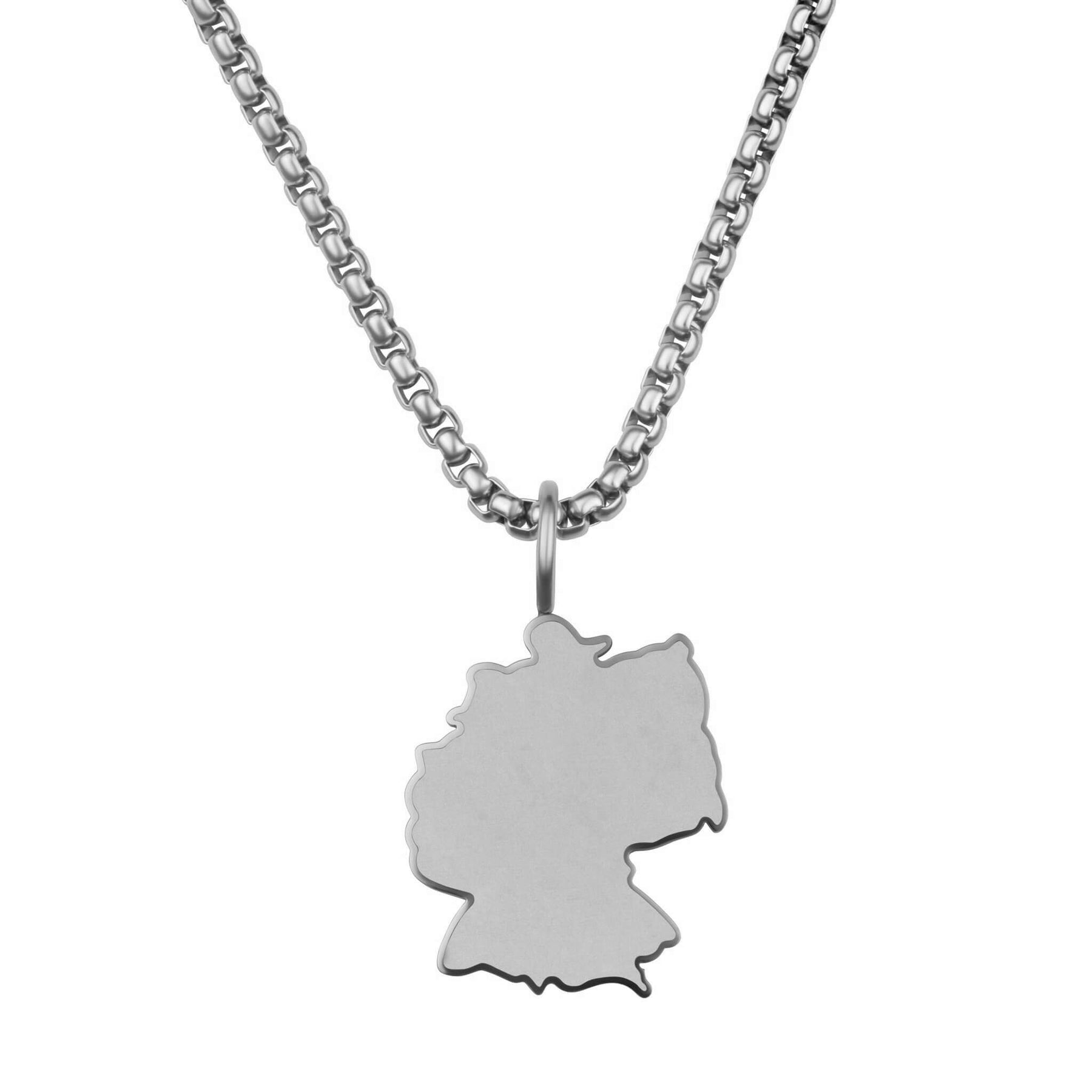 Germany Map Necklace Matte | Men