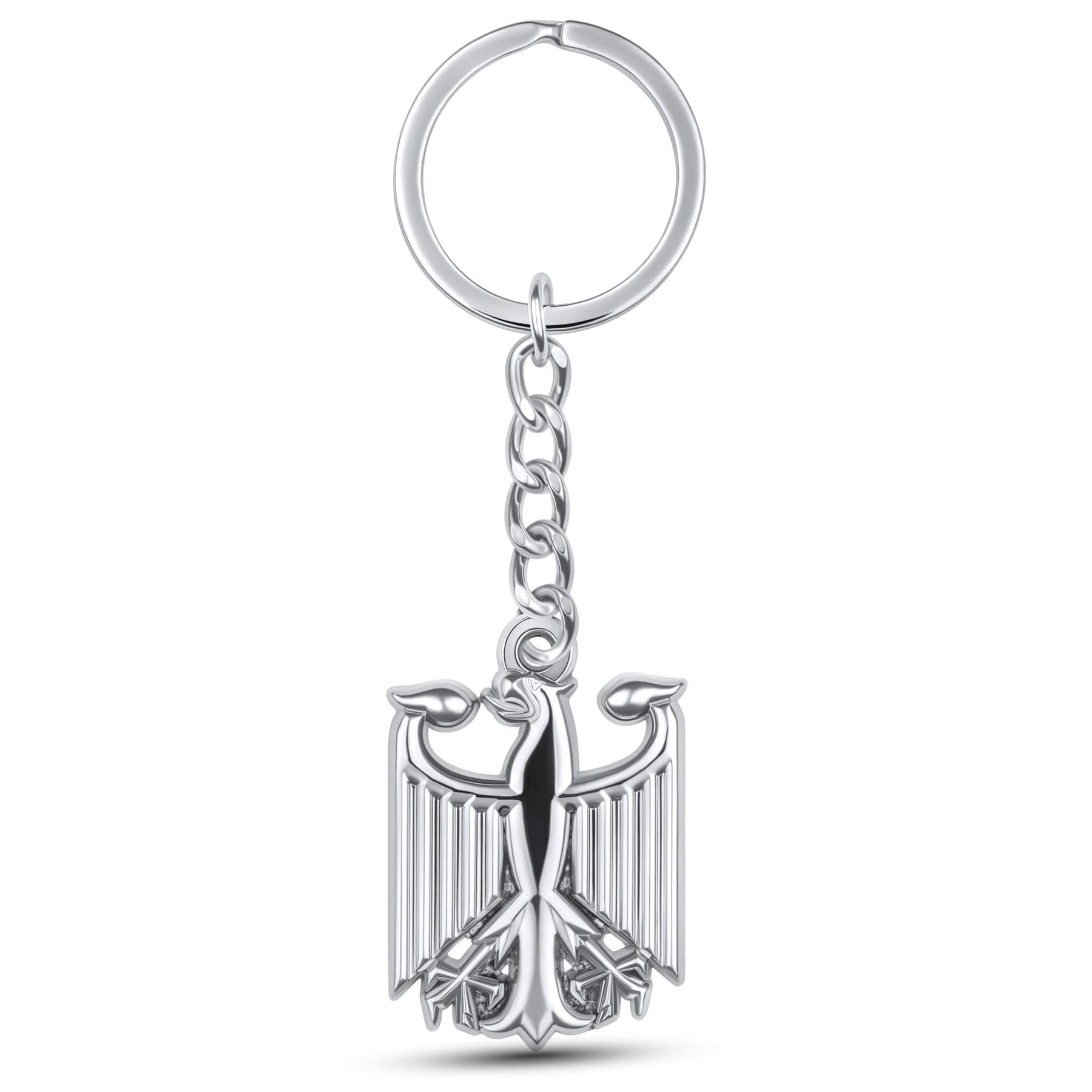 Deutschland Bundesadler Wappen Schlüsselanhänger Silber Edelstahl | d'origine