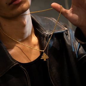Libanon Wappen Kette Herren am Model