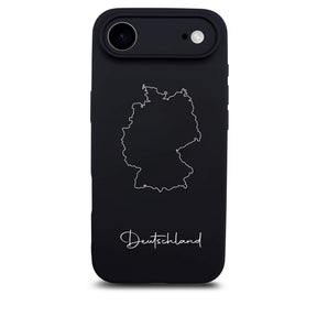 Deutschland Handyhülle für iPhone 17 Air – Rückseite mit Landkarte und Schriftzug