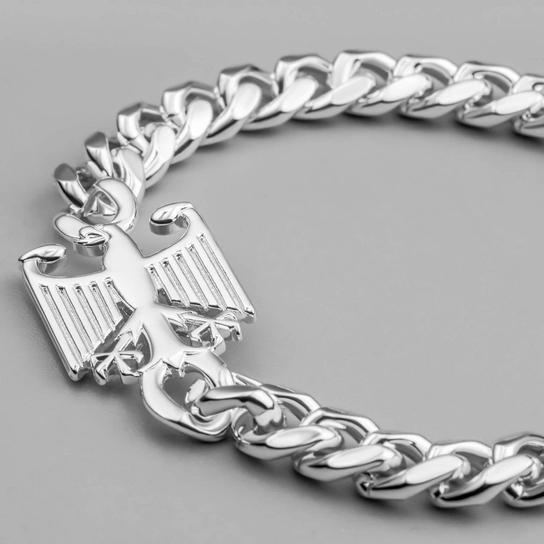Deutschland Wappen Armband Herren Silber Edelstahl – Bundesadler