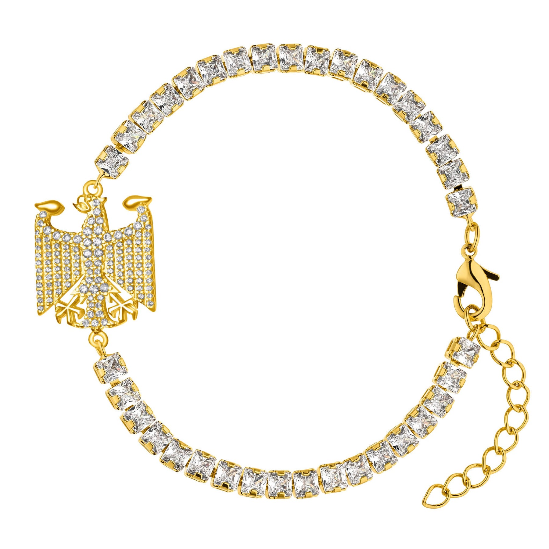 Deutschland Wappen Armband Damen Gold vergoldet | d'origine