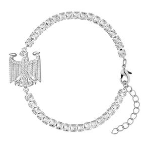 Deutschland Wappen Armband Damen Silber Edelstahl – Bundesadler