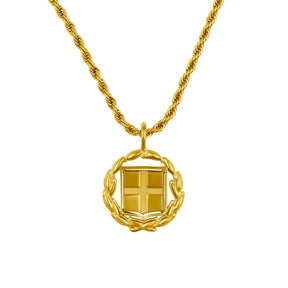 Griechenland Wappen Kette Herren 18K Gold | d'origine
