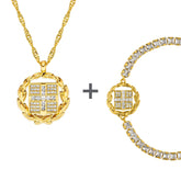 Griechenland Wappen Schmuck Set Damen 18K Gold | d'origine
