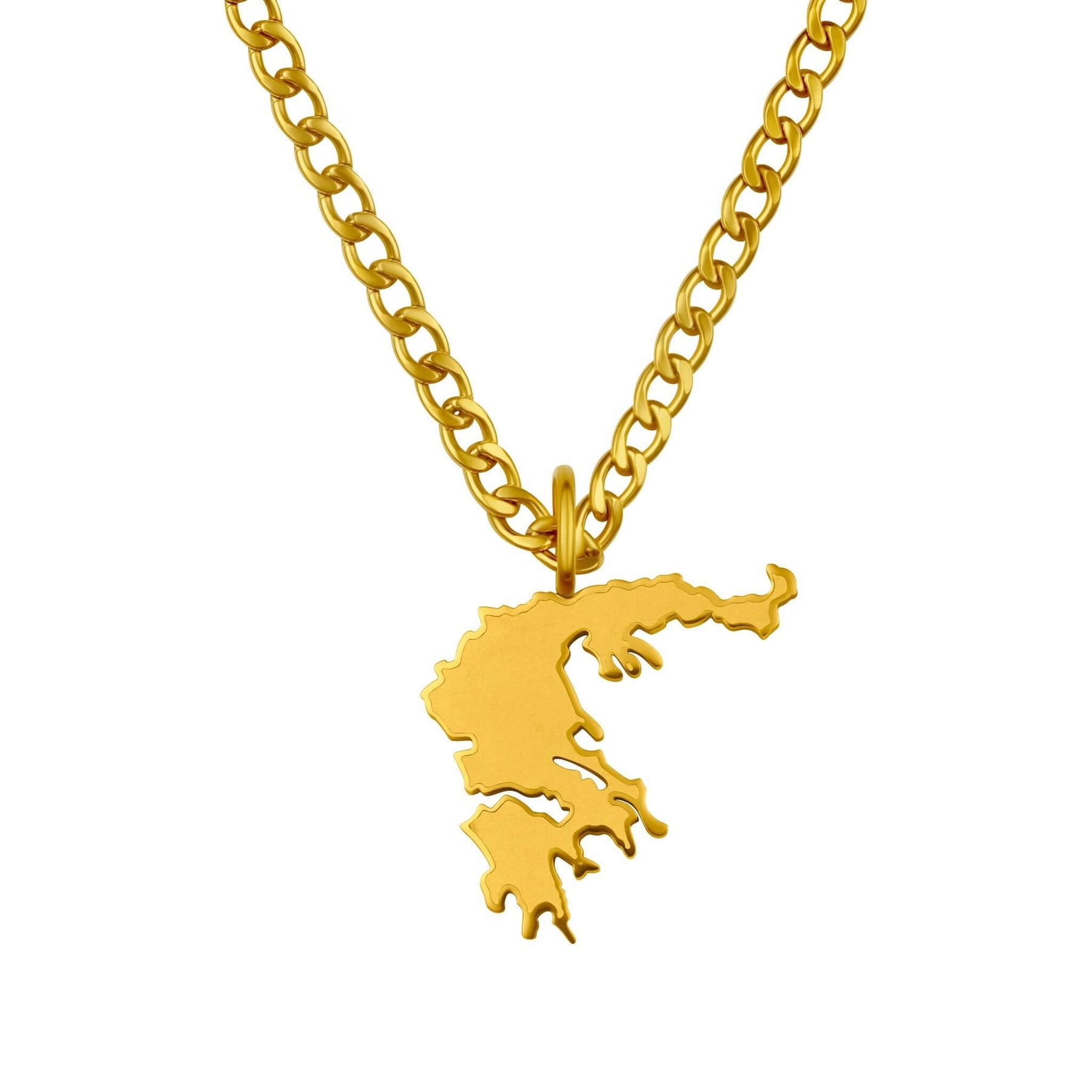 Griechenland Landkartenkette Matt | Herren
