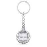 Griechenland Wappen Schlüsselanhänger Silber Edelstahl | d'origine