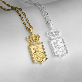 Georgien Wappen Kette Damen 18K Gold – Wappen