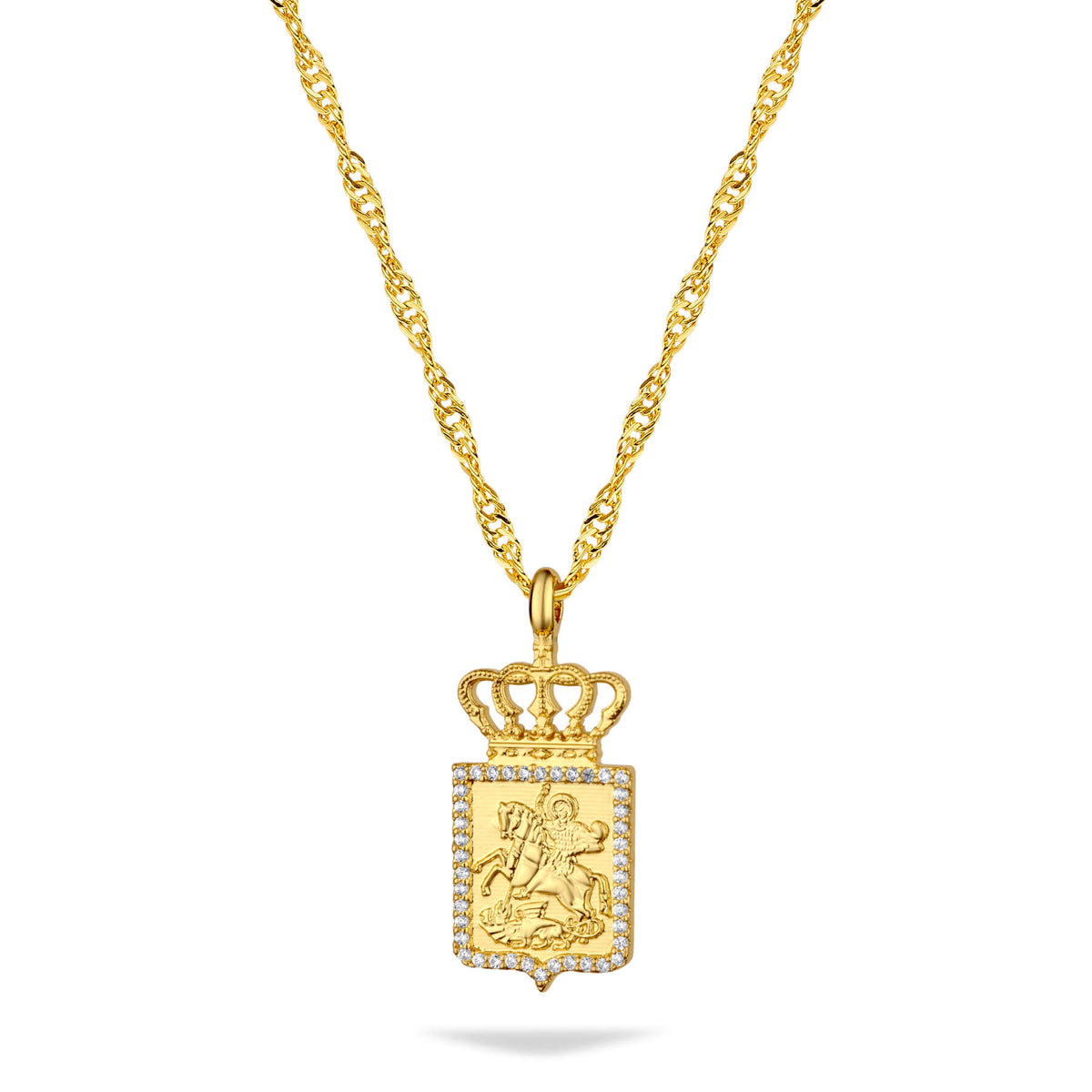 Georgien Wappen Kette Damen 18K Gold | d'origine