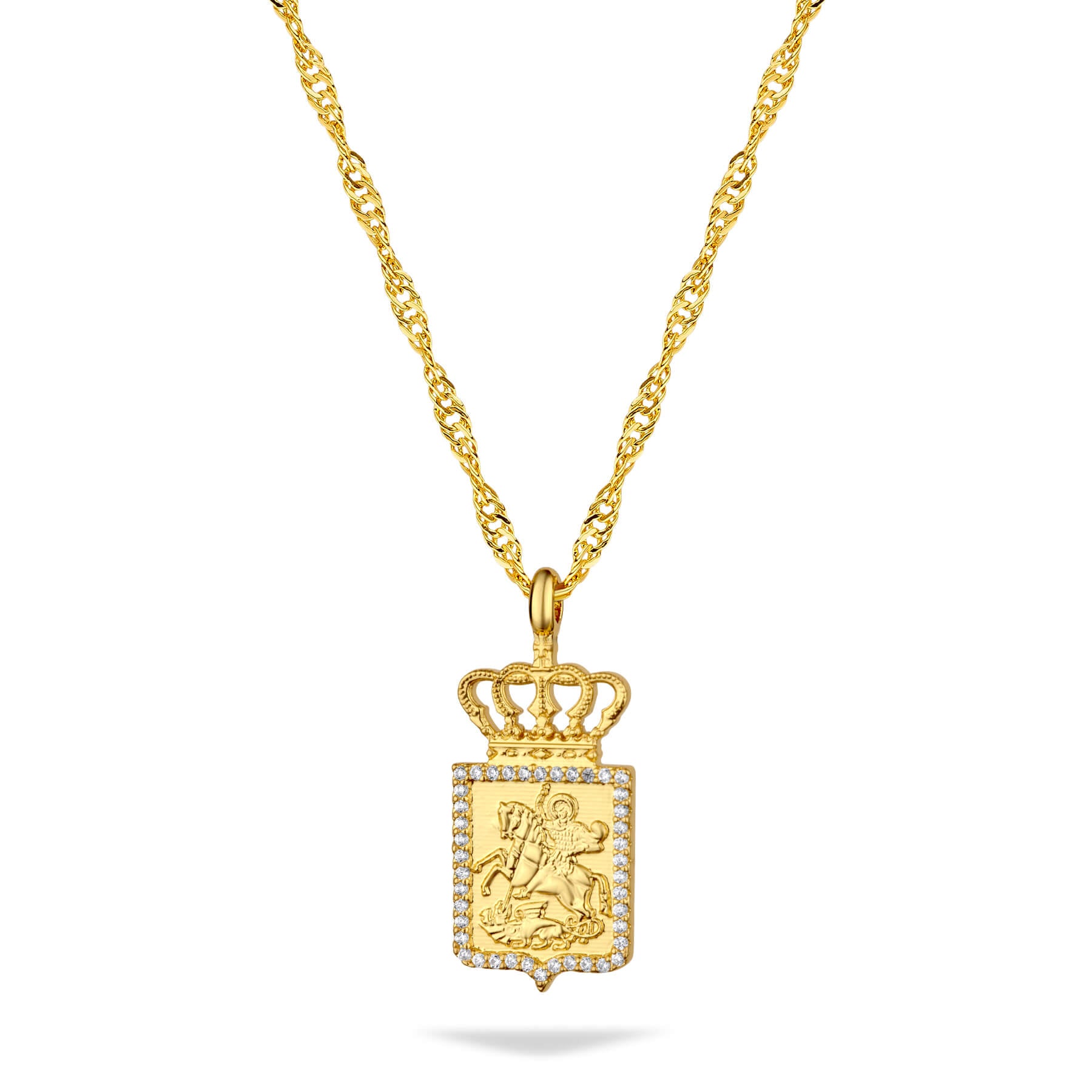 Georgien Wappen Kette Damen 18K Gold | d'origine