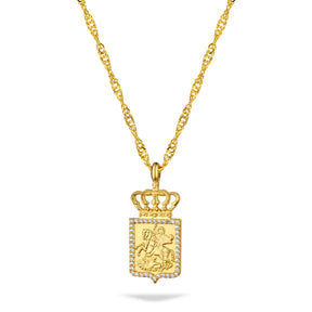 Georgien Wappen Kette Damen 18K Gold | d'origine