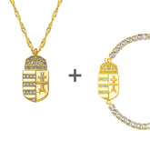 Ungarn Wappen Schmuck Set Damen 18K Gold | d'origine