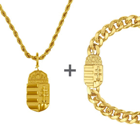 Hungary Emblem Jewelry Set Men | d'origine