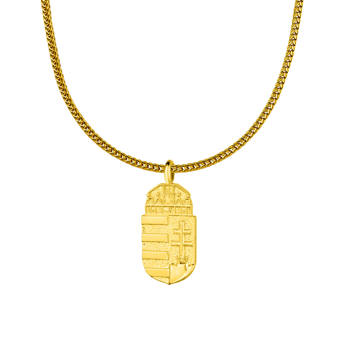 Ungarn Wappen Kette Herren Gold vergoldet | d'origine