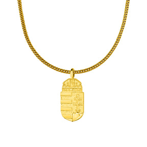 Ungarn Wappen Kette Herren Gold vergoldet | d'origine