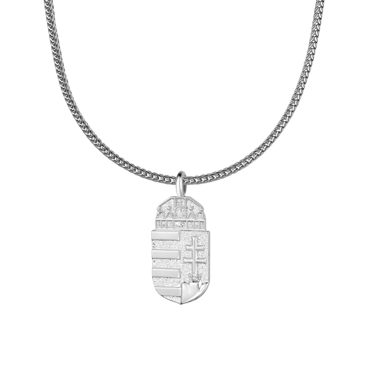 Ungarn Wappen Kette Herren Silber Edelstahl | d'origine