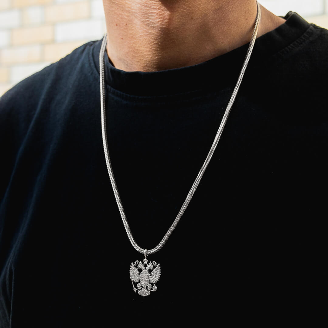 Russland Wappen Kette Herren Tragefoto – Adler